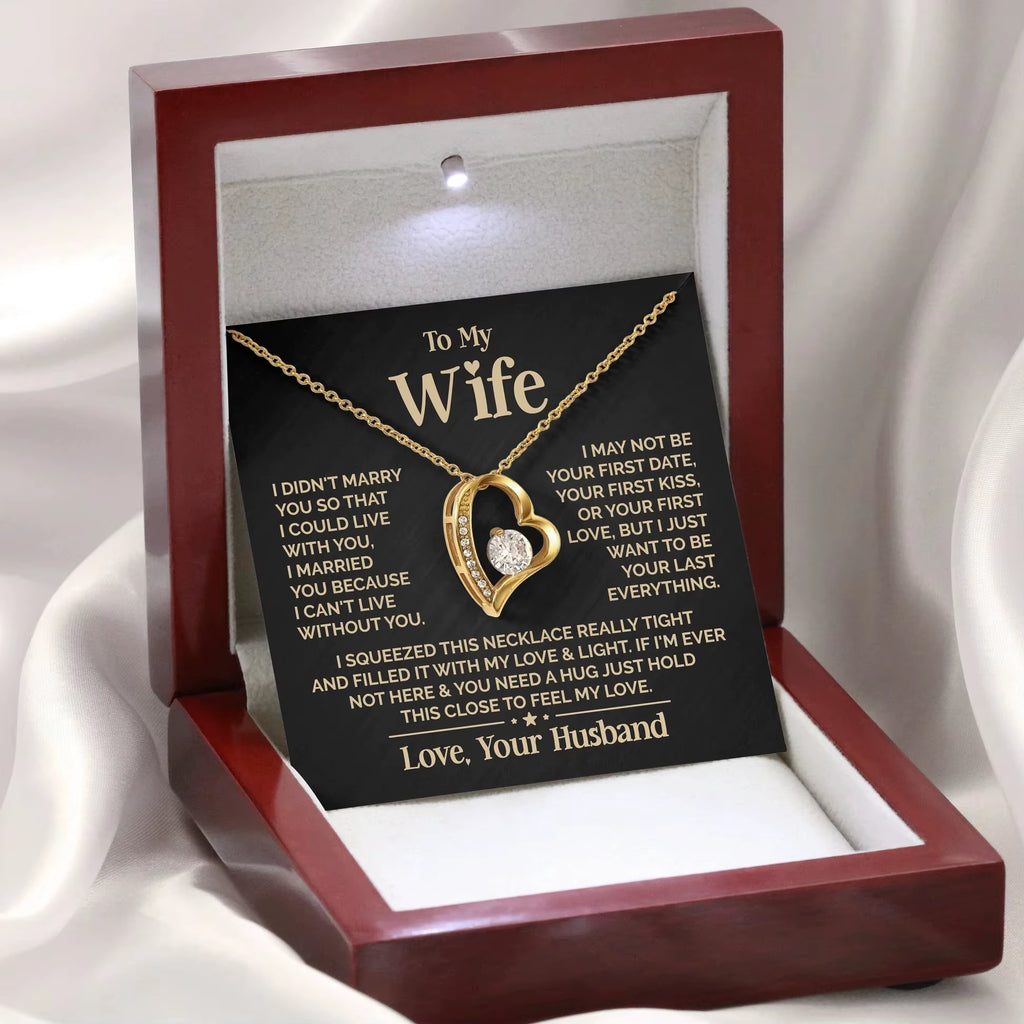 Express Your Love with the Heart-Shaped Necklace for Your Beloved Wife - Trendy and Fashionable Jewelry for Special Occasions