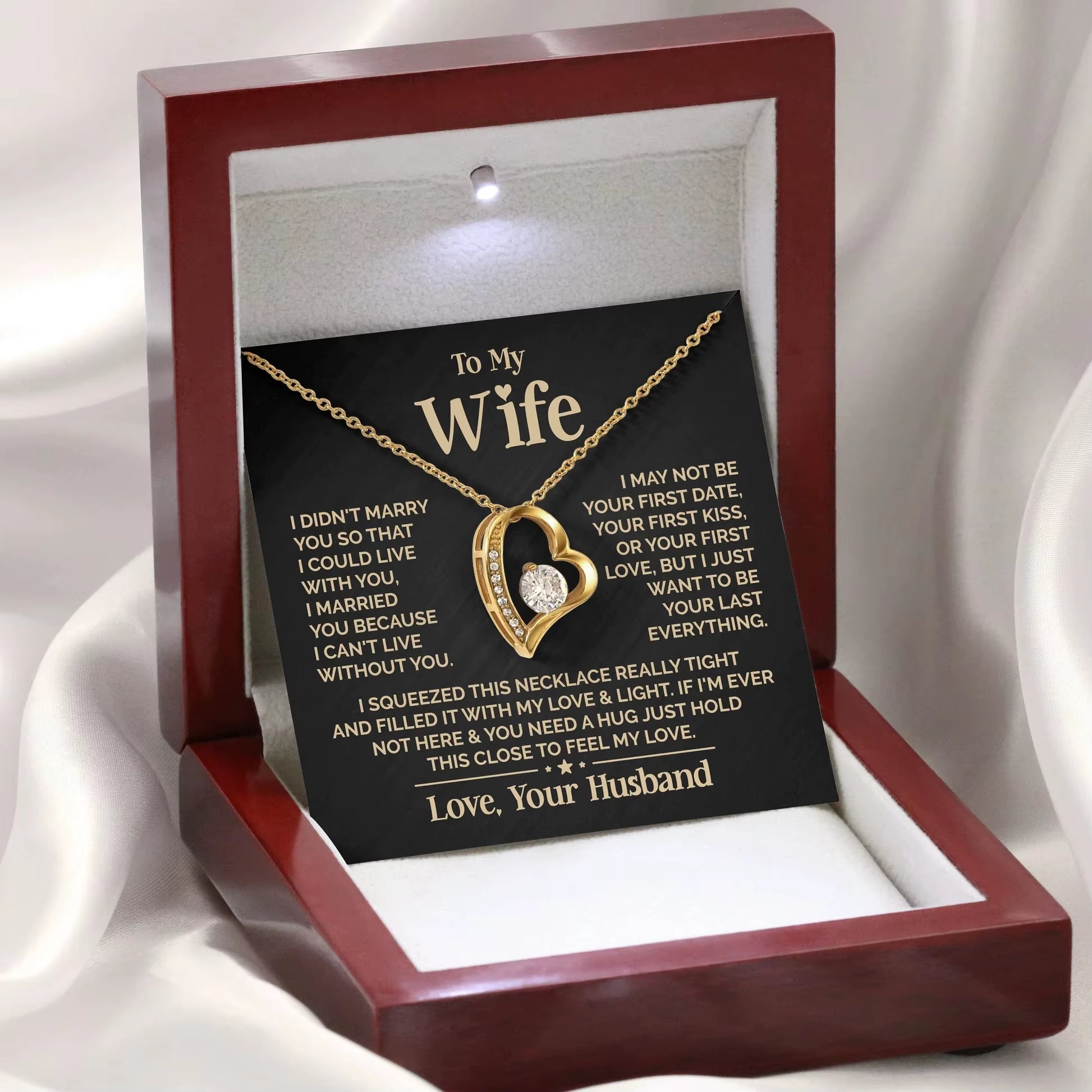 Express Your Love with the Heart-Shaped Necklace for Your Beloved Wife - Trendy and Fashionable Jewelry for Special Occasions