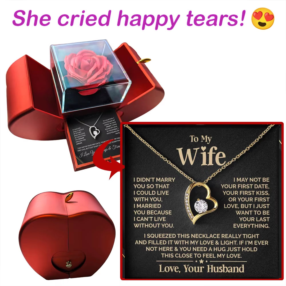 Express Your Love with the Heart-Shaped Necklace for Your Beloved Wife - Trendy and Fashionable Jewelry for Special Occasions