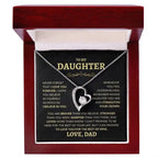 Heart Knot Pendant Necklace for Daughters - A Thoughtful Gift from Dad for Christmas 2024