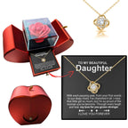 Heart Knot Pendant Necklace for Daughters - A Thoughtful Gift from Dad for Christmas 2024