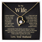 Express Your Love with the Heart-Shaped Necklace for Your Beloved Wife - Trendy and Fashionable Jewelry for Special Occasions
