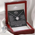 Heart Knot Pendant Necklace for Daughters - A Thoughtful Gift from Dad for Christmas 2024