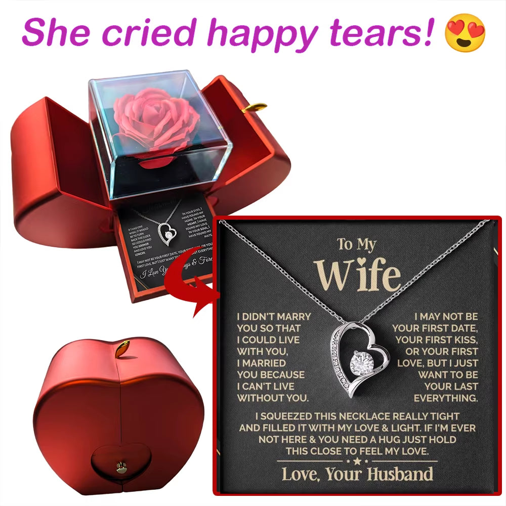 Express Your Love with the Heart-Shaped Necklace for Your Beloved Wife - Trendy and Fashionable Jewelry for Special Occasions