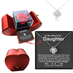 Heart Knot Pendant Necklace for Daughters - A Thoughtful Gift from Dad for Christmas 2024