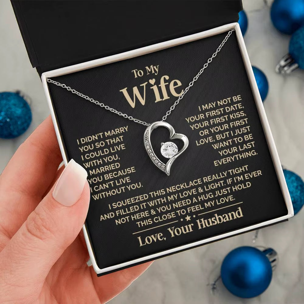 Express Your Love with the Heart-Shaped Necklace for Your Beloved Wife - Trendy and Fashionable Jewelry for Special Occasions