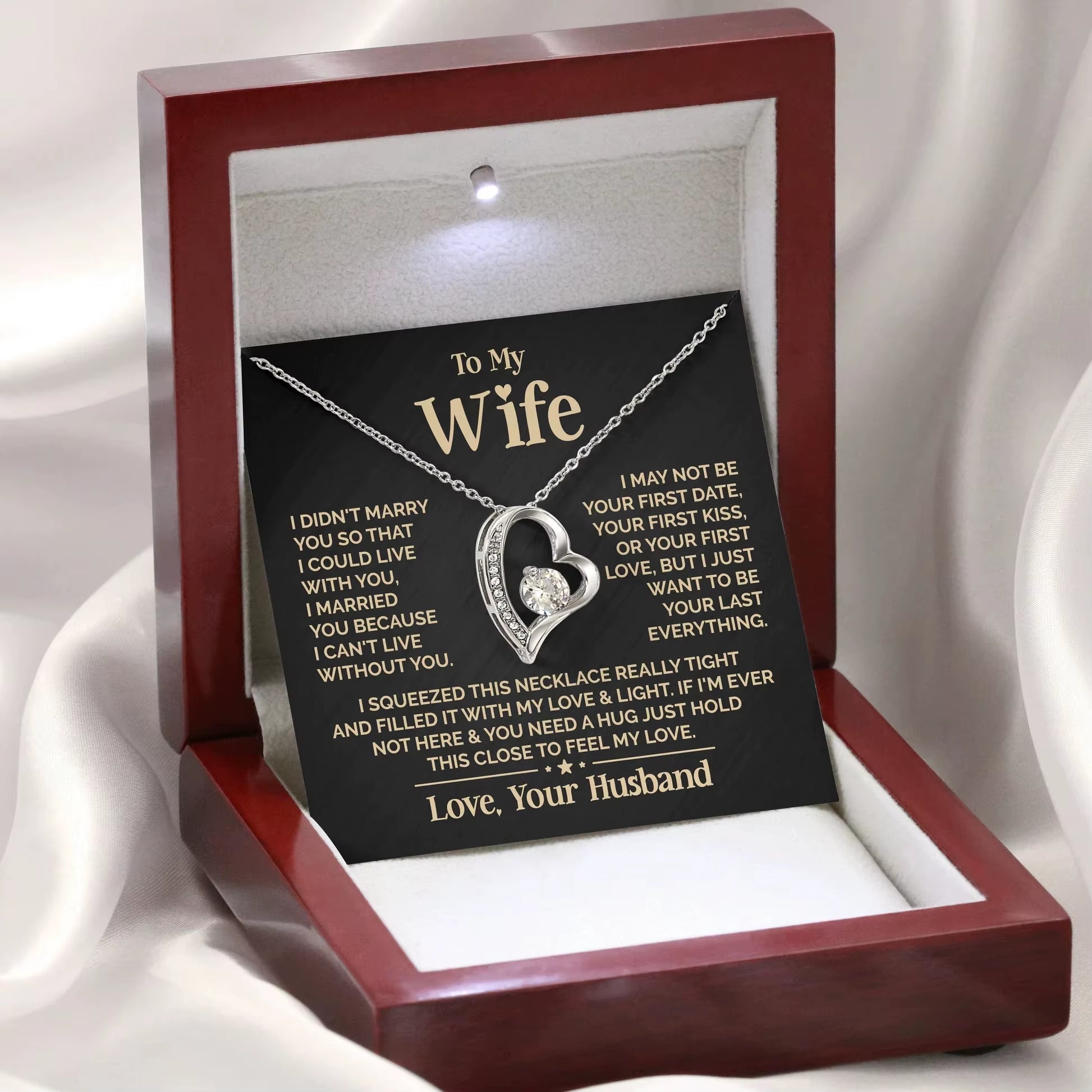 Express Your Love with the Heart-Shaped Necklace for Your Beloved Wife - Trendy and Fashionable Jewelry for Special Occasions